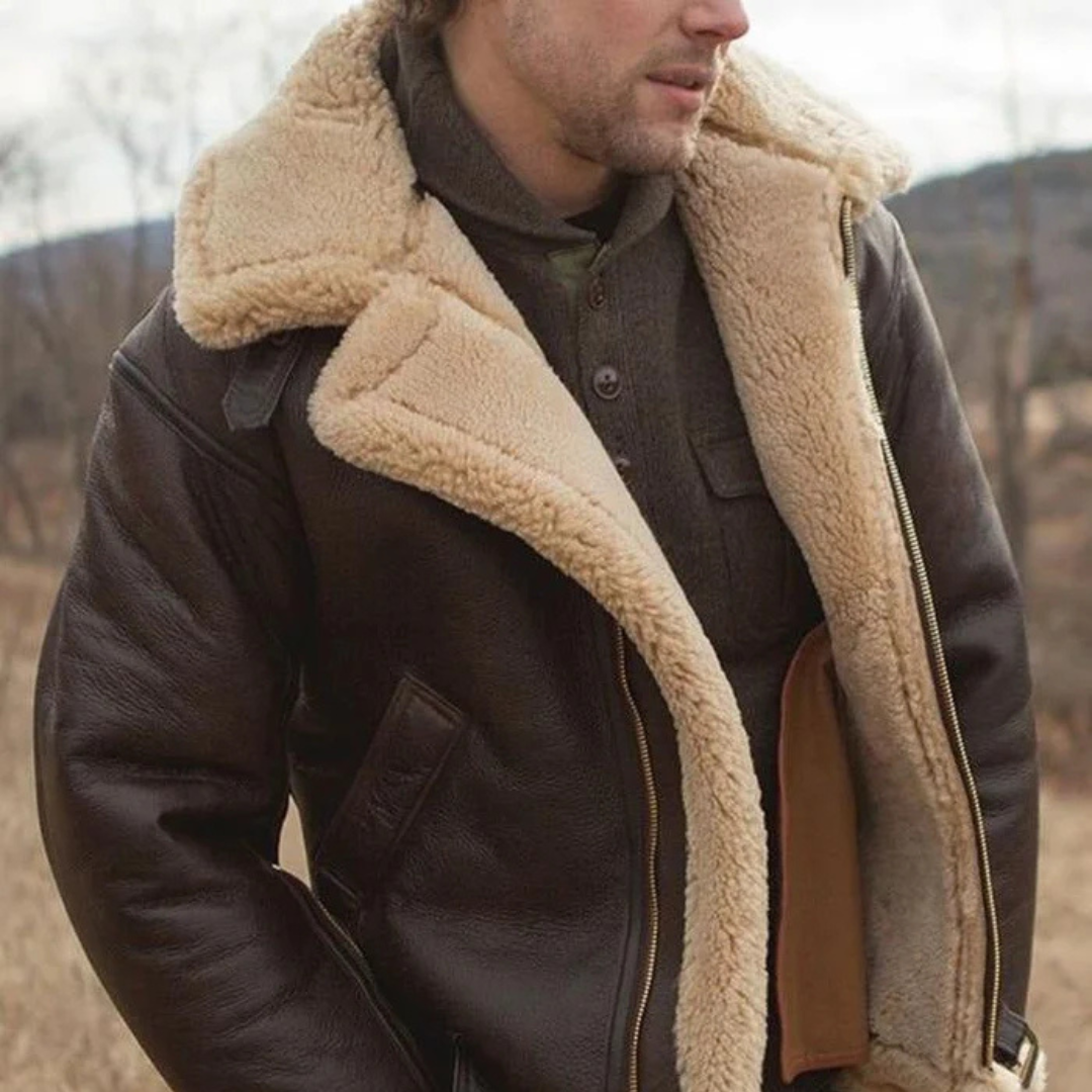 Enzo | Veste en cuir d'agneau