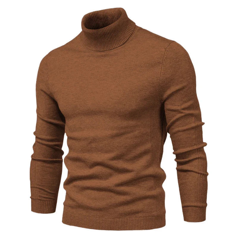 Emil | Pull à col roulé en laine vierge soyeuse