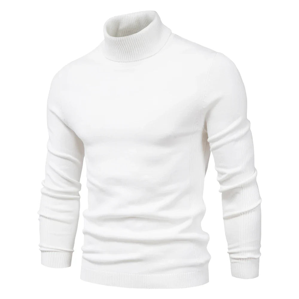 Emil | Pull à col roulé en laine vierge soyeuse
