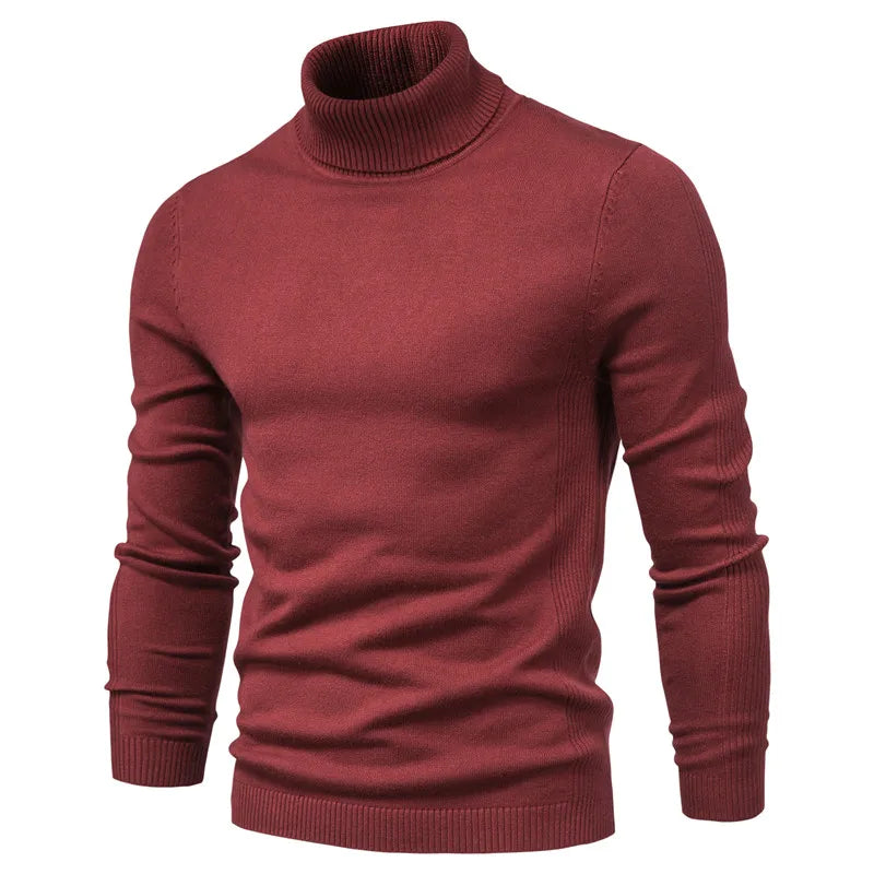 Emil | Pull à col roulé en laine vierge soyeuse
