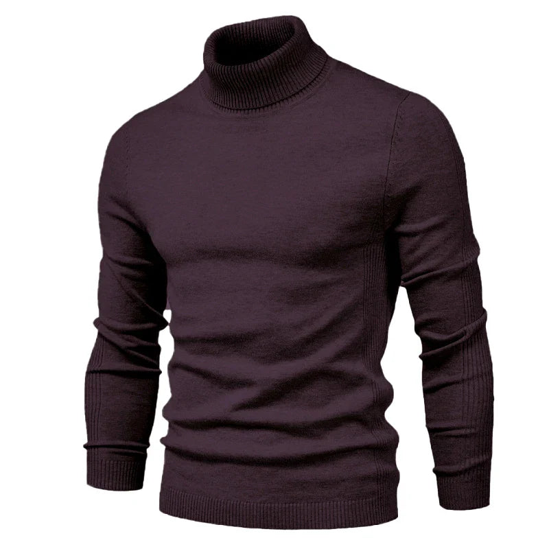 Emil | Pull à col roulé en laine vierge soyeuse