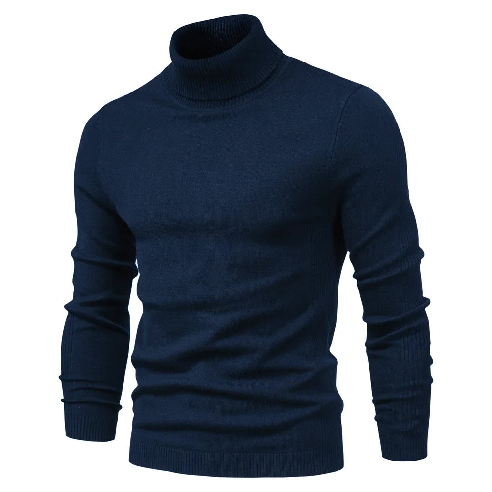 Emil | Pull à col roulé en laine vierge soyeuse