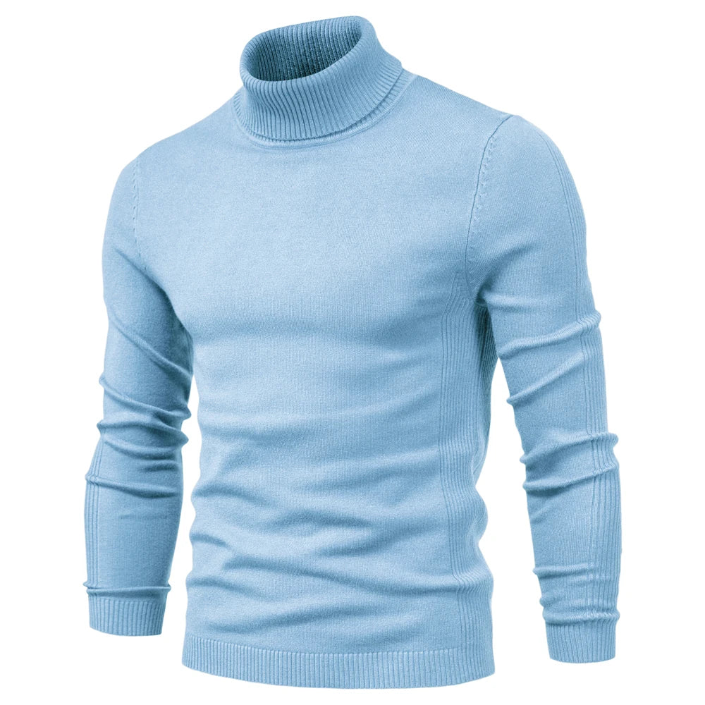 Emil | Pull à col roulé en laine vierge soyeuse