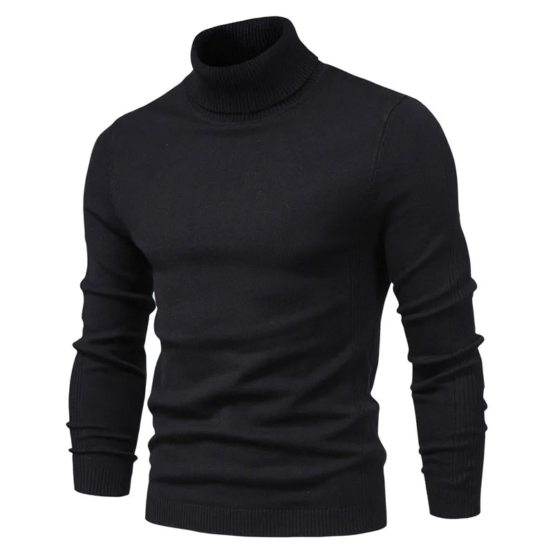 Emil | Pull à col roulé en laine vierge soyeuse