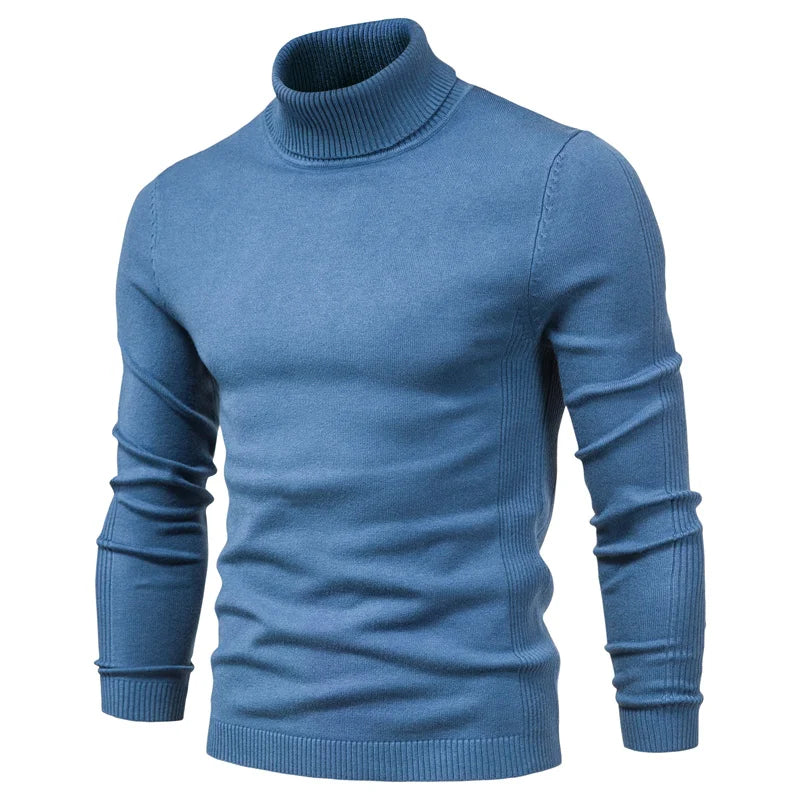 Emil | Pull à col roulé en laine vierge soyeuse