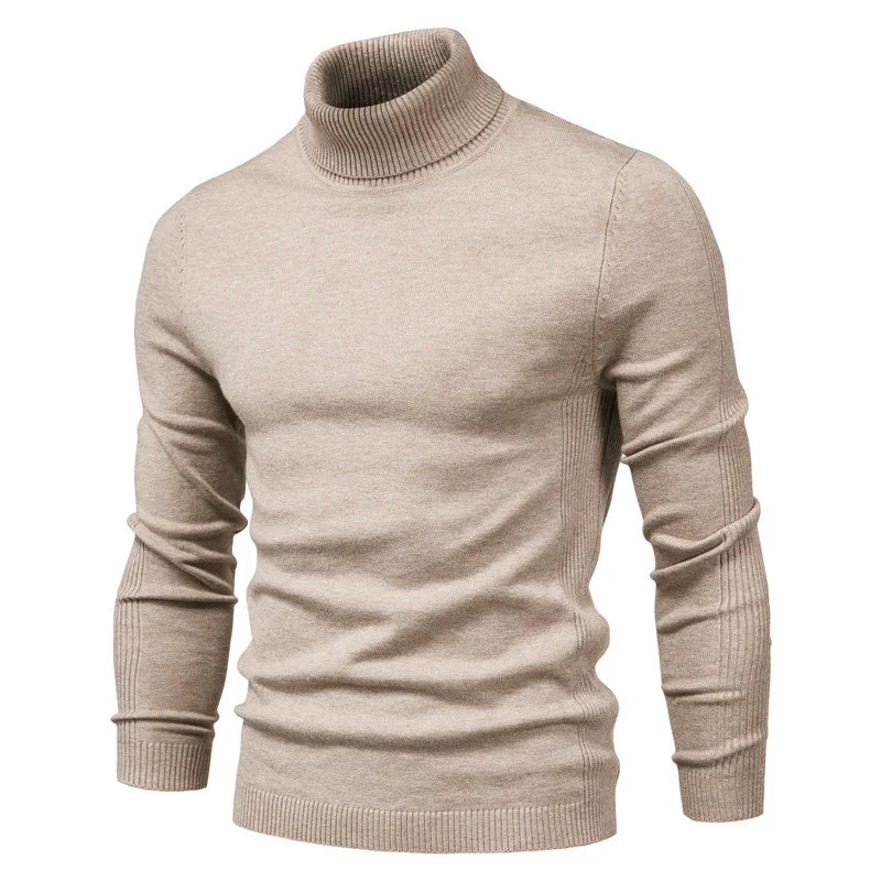 Emil | Pull à col roulé en laine vierge soyeuse