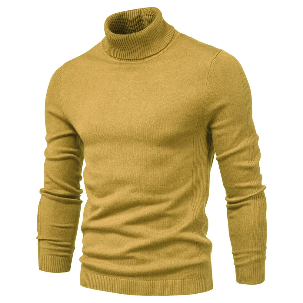 Emil | Pull à col roulé en laine vierge soyeuse
