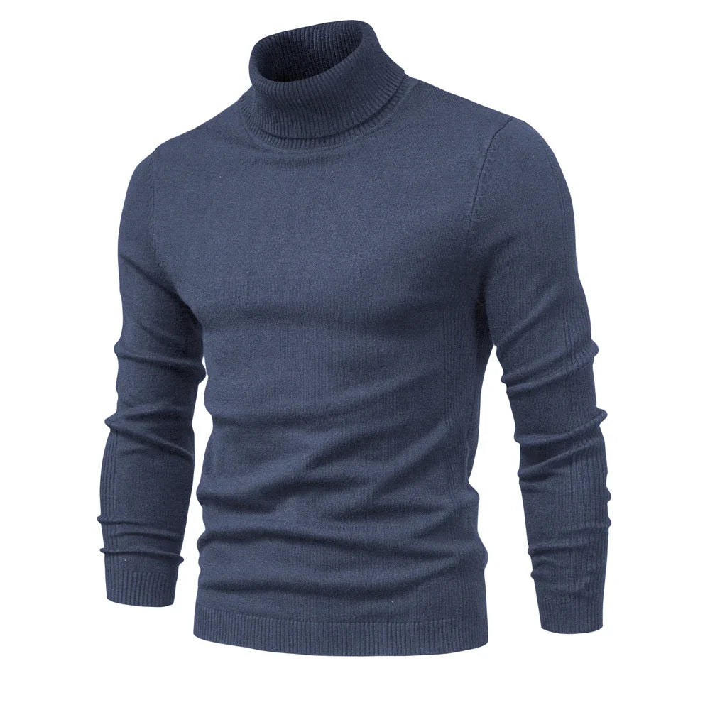Emil | Pull à col roulé en laine vierge soyeuse