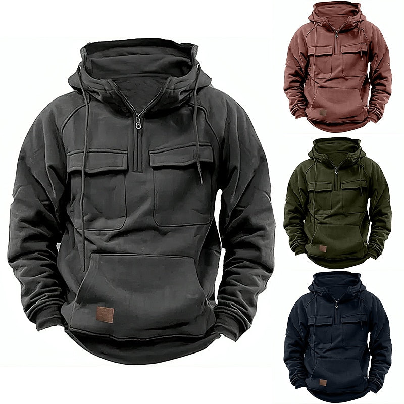 XAVIER | Hoodie d'hiver confortable avec fermeture éclair
